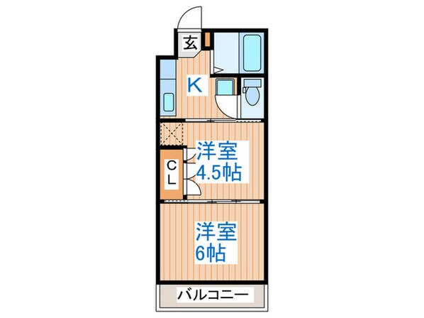 アーバンハイツ向山の物件間取画像